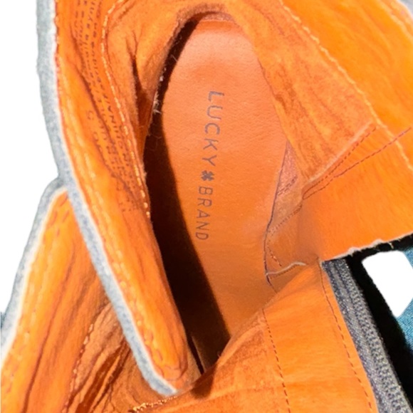 bin 3c Lucky Women's Lk-Latonya Boot Leather size 6.5 worn once - Picture 9 of 9